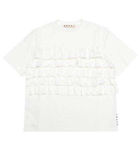 Marni T-shirt - Hvid m. FlÃ¦ser