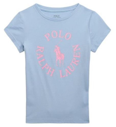 Polo Ralph Lauren T-shirt - Longwood - LyseblÃ¥ m. Rosa
