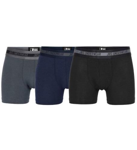 JBS Boxershorts - 3-pak - Bambus - Sort/GrÃ¥/Navy