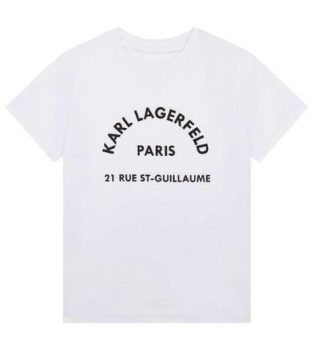 Karl Lagerfeld T-shirt - Fire - Hvid m. Sort