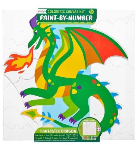 Ooly Paint By Number SÃ¦t - Fantastic Dragon