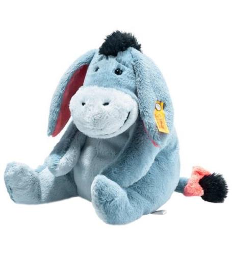 Steiff Bamse - 25 cm. - Eeyore - Sitting - GrÃ¥/BlÃ¥