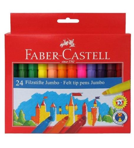 Faber-Castell Tuscher - Jumbo - 24 stk - Multifarvet