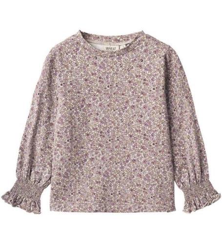Wheat Bluse - Norma - Grey Rose Flowers
