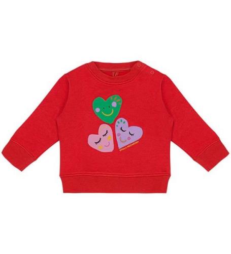 Stella McCartney Kids Sweatshirt - RÃ¸d m. Hjerter
