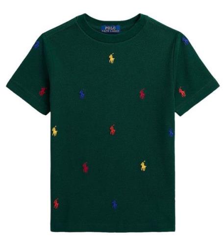 Polo Ralph Lauren T-shirt - GrÃ¸n m. Logoer