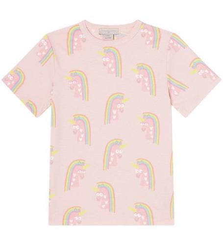 Stella McCartney Kids T-shirt - Rosa m. EnhjÃ¸rninger