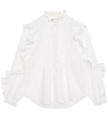 Zadig & Voltaire Skjorte - Hvid m. Blonder