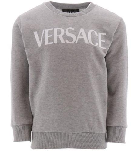 Versace Sweatshirt - GrÃ¥meleret m. Hvid