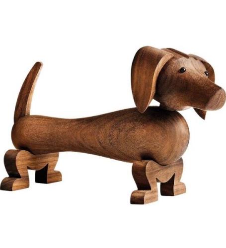 Kay Bojesen TrÃ¦figur - Gravhund - 18 cm - ValnÃ¸d