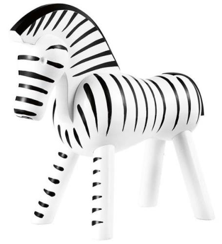 Kay Bojesen TrÃ¦figur - Zebra - 14 cm - Sort/Hvid