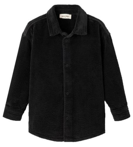 American Vintage Skjorte - FlÃ¸jl - Padow - Vintage Carbon