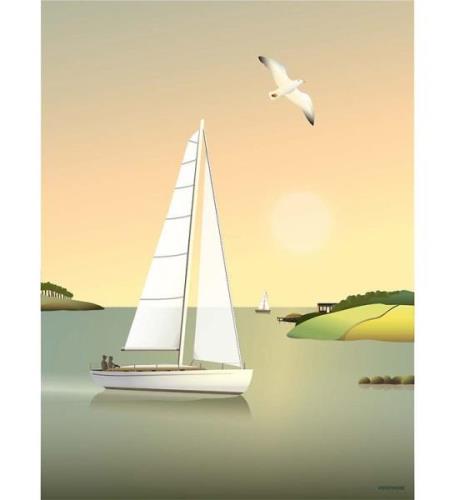 Vissevasse Plakat - 30x40 cm - Sailboat