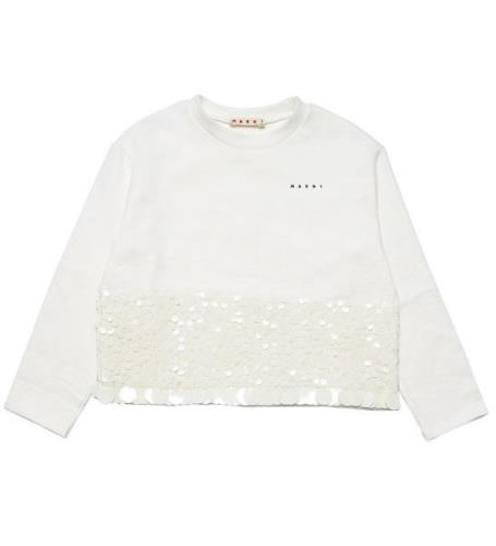 Marni Sweatshirt - Off White m. Pailletter