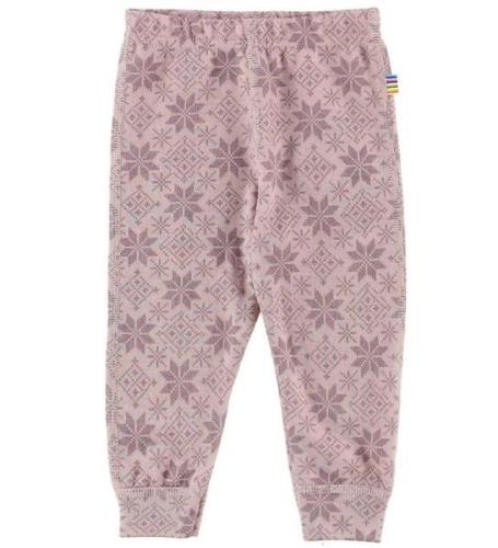 Joha Leggings - Uld - Rosa m. Stjerner