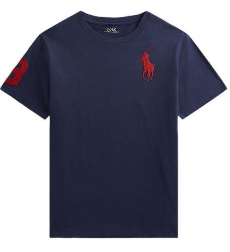 Polo Ralph Lauren T-shirt - Refined Navy m. RÃ¸d
