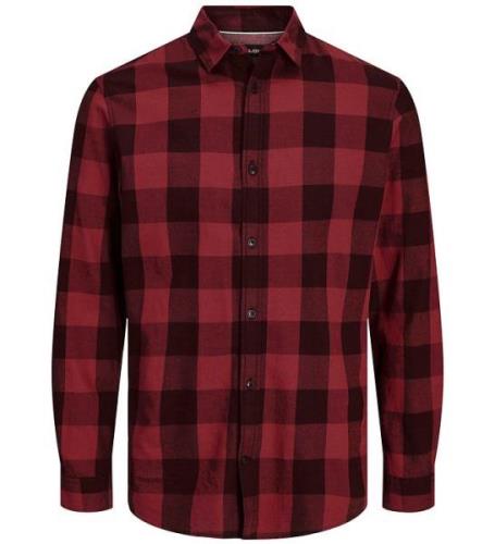 Jack & Jones Skjorte - Noos - JJEgningham - Brick Red/Checks