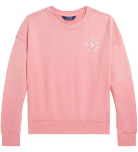 Polo Ralph Lauren Sweatshirt - Ribbon Pink m. Hvid