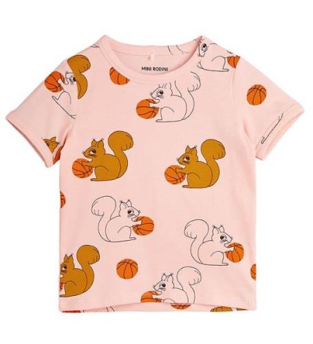 Mini Rodini T-shirt - Squirrels - Pink