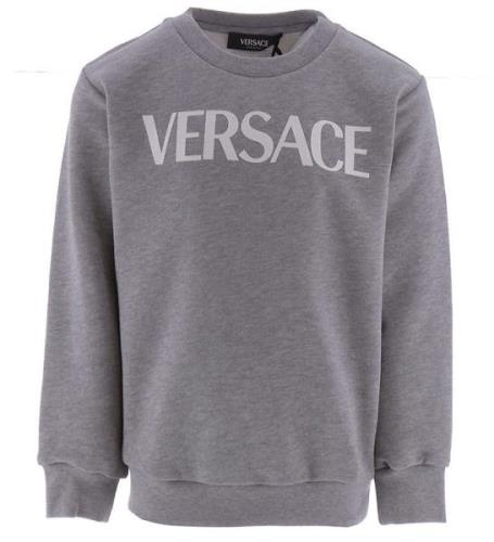 Versace Sweatshirt - GrÃ¥meleret m. Hvid