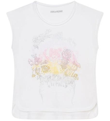 Zadig & Voltaire T-shirt - Angel - Hvid m. Print/Similisten