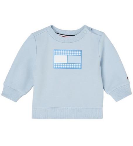 Tommy Hilfiger Sweatshirt - Gingham Flag - Breezy Blue