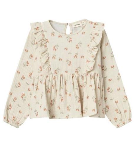 Lil Atelier Bluse - NmfBiba - Turtledove/Strawberry