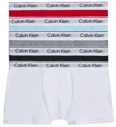 Calvin Klein Boxershorts - 5-pak - Sort/GrÃ¥/Hvid/RÃ¸d/LyseblÃ¥