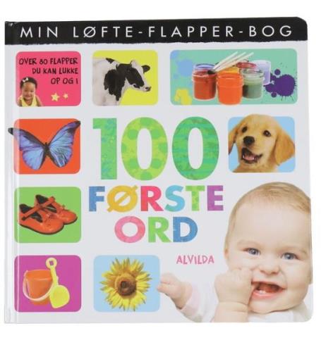 Alvilda Bog - Min LÃ¸fte-Flapper-Bog - 100 FÃ¸rste Ord - Dansk