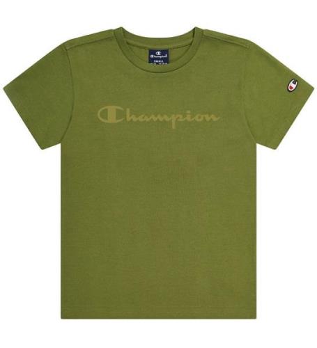 Champion T-shirt - OlivengrÃ¸n m. Logo
