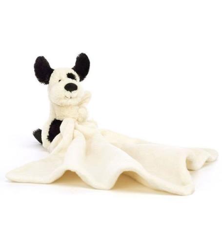 Jellycat Nusseklud - 34x34 cm - Bashful Black & Cream Puppy