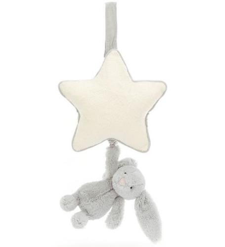 Jellycat Musikuro m. Stjerne - Bashful Bunny - Silver