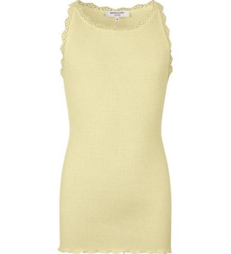 Rosemunde Top - Silke/Bomuld - Lemon Creme