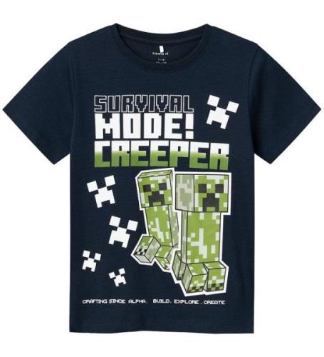 Name It T-shirt - Noos - NkmMylius Minecraft - Dark Sapphire