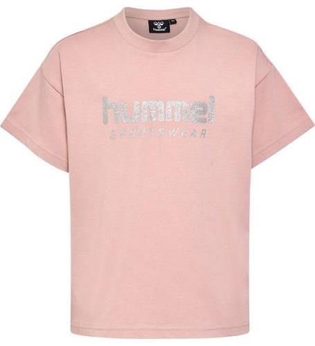 Hummel T-Shirt - hmlChilli - Adobe Rose m. Glimmerlogo