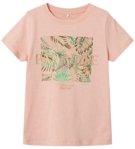Name It T-shirt - NkfPfarina - Peach Bud m. Print