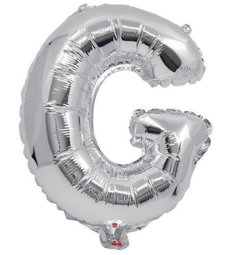 Decorata Party Foil Ballon - 33cm - G - Sølv