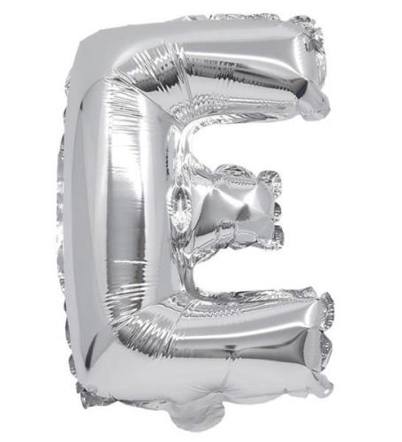 Decorata Party Foil Ballon - 31cm - E - Sølv