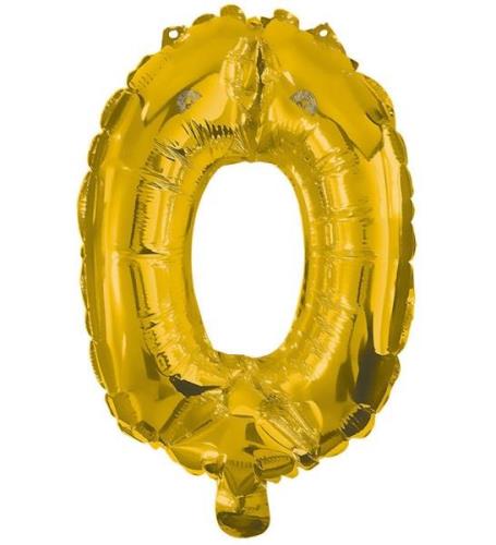 Decorata Party Foil Ballon - 86cm - No 0 - Guld