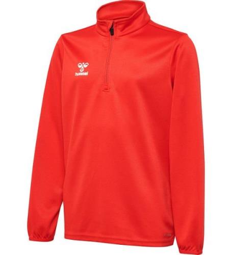 Hummel Bluse - HmlEssential Half Zip - True Red