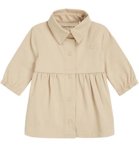 Calvin Klein Skjortekjole - Utility - Pale Khaki