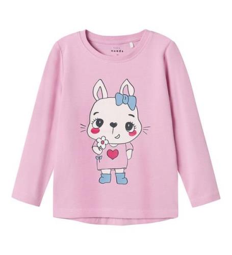 Name It Bluse - NmfVix - Pastel Lavender/Cute Bunny With Flo