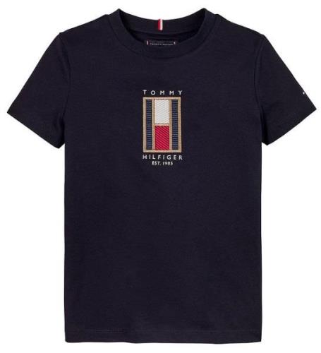 Tommy Hilfiger T-shirt - Flag Embroidered - Desert Sky