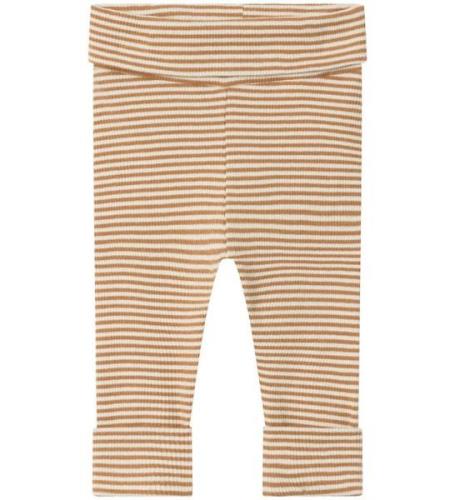 Name It Leggings - NbnBerro - Rib - Almond