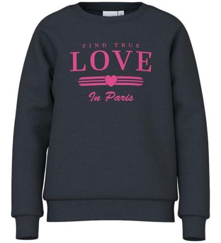 Name It Sweatshirt - NkfVeda - Dark Sapphire/Love