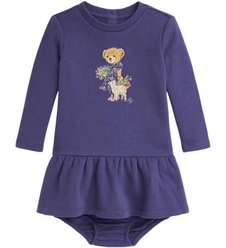 Polo Ralph Lauren Sweatkjole m. Bloomers - Lilla m. Bamse