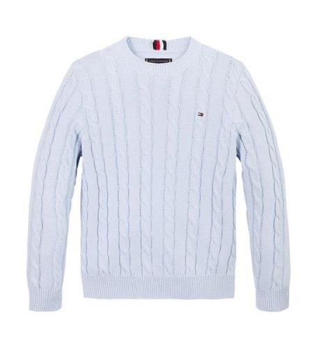 Tommy Hilfiger Bluse - Strik - Essential Cable - Breezy Blue