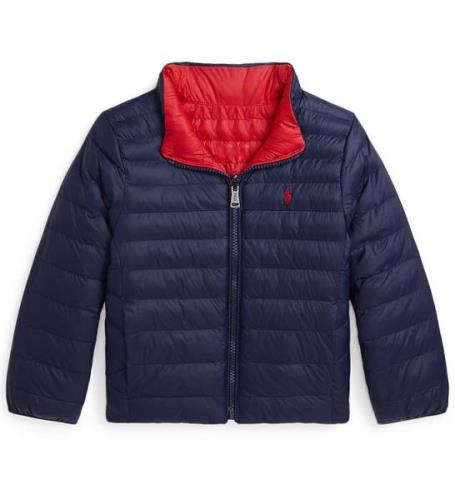 Polo Ralph Lauren Dynejakke - Vendbar - Navy/RÃ¸d