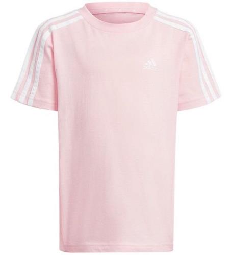 adidas Performance T-shirt - LK 3S CO - Rosa/Hvid