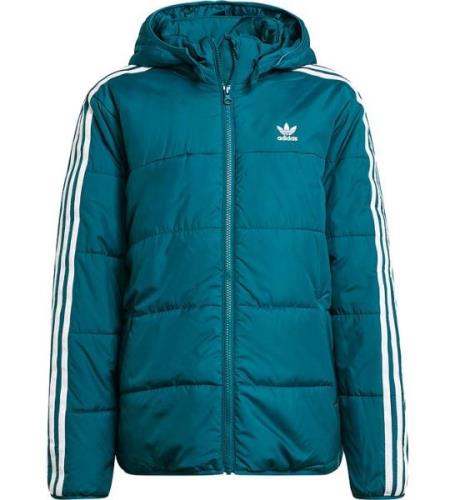 adidas Originals Dynejakke - Petroleum m. Hvid